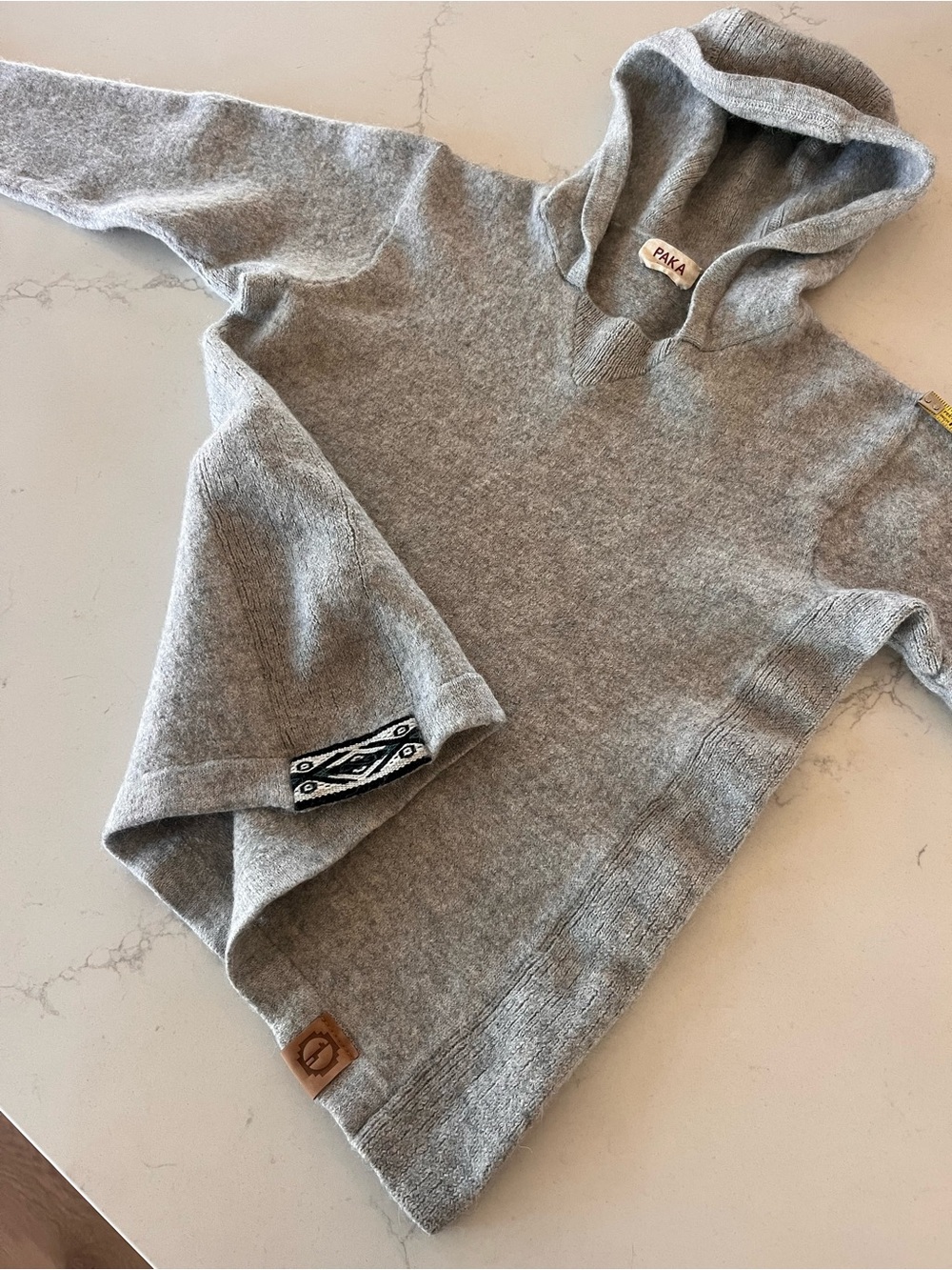PAKA Grey Hooded Pullover